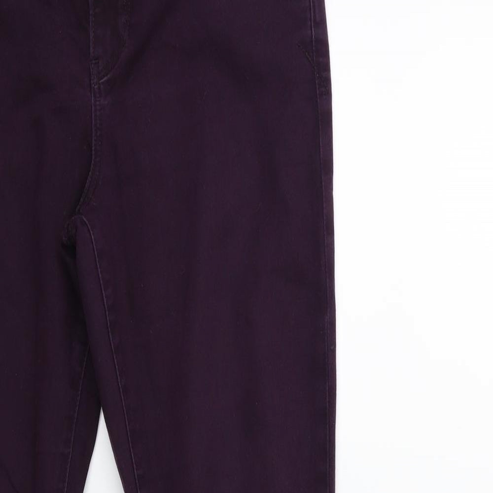 Womens UK Size 12 yesyes Regular Fit Skinny Purple Jeans