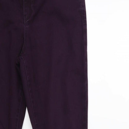 Womens UK Size 12 yesyes Regular Fit Skinny Purple Jeans