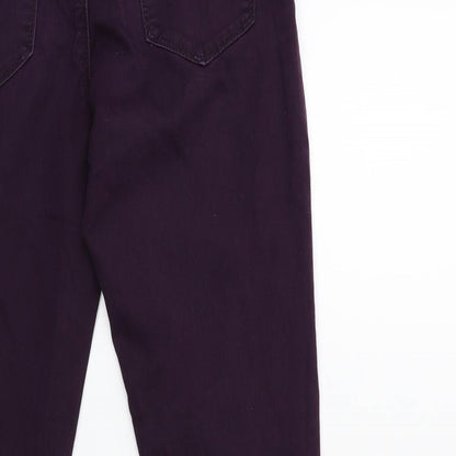Womens UK Size 12 yesyes Regular Fit Skinny Purple Jeans