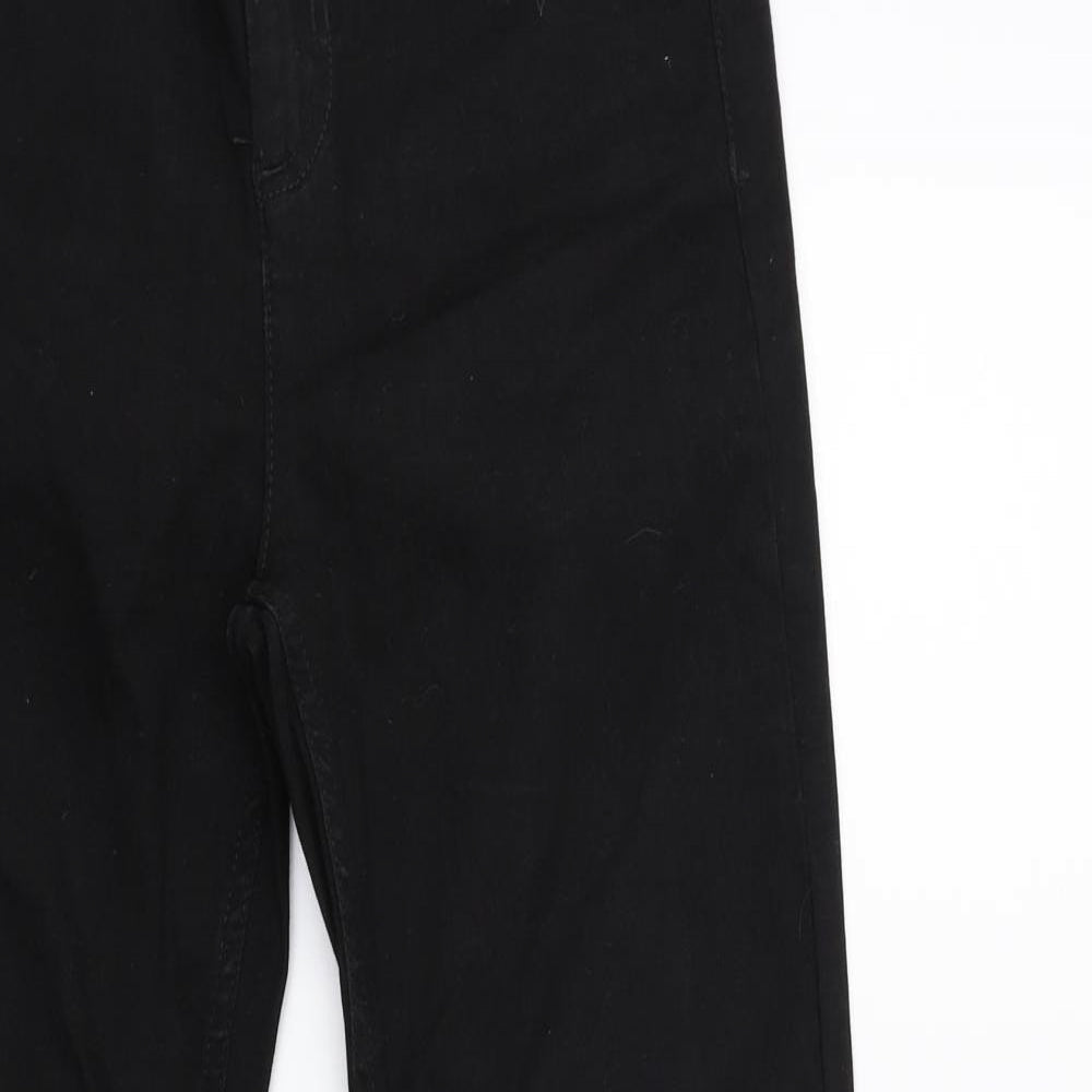 Womens UK Size 26 in Preworn Regular Fit Straight Black Jeans