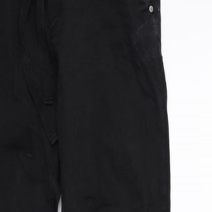 Womens UK Size XL Preworn Regular Fit Skinny Black Jeans