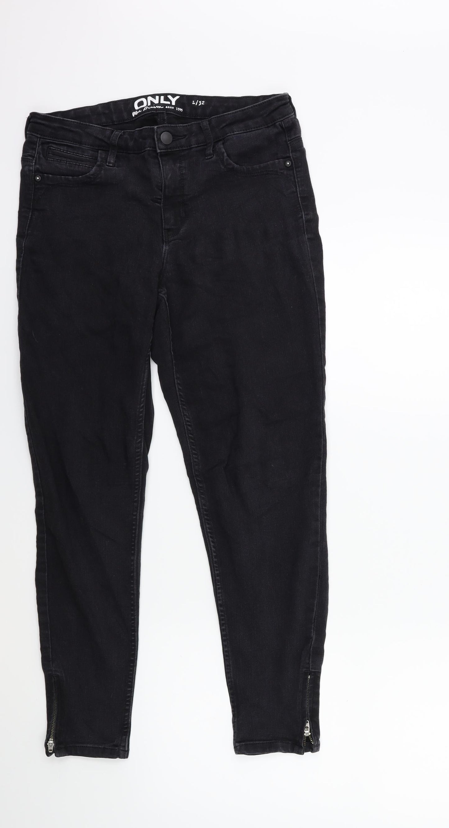 Only Womens Black  Denim Skinny Jeans Size 29 in L27 in