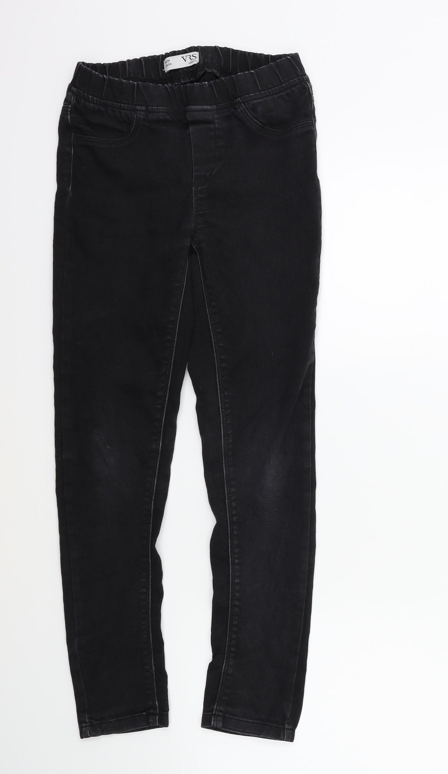 VRS JEANS Girls Black  Denim Skinny Jeans Size 9-10 Years