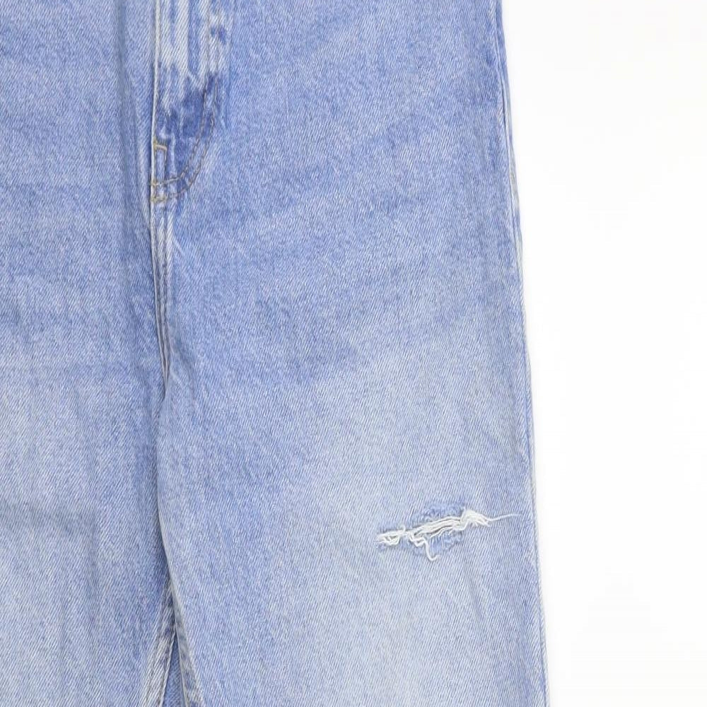 Denim & Co. Womens Blue  Denim Mom Jeans Size 6 L26 in