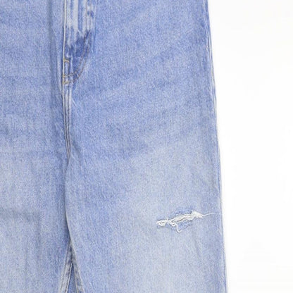 Denim & Co. Womens Blue  Denim Mom Jeans Size 6 L26 in