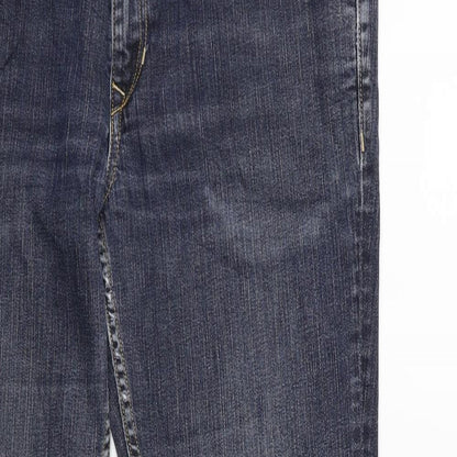 Womens UK Size 33 in Preworn Regular Fit Straight Blue Jeans