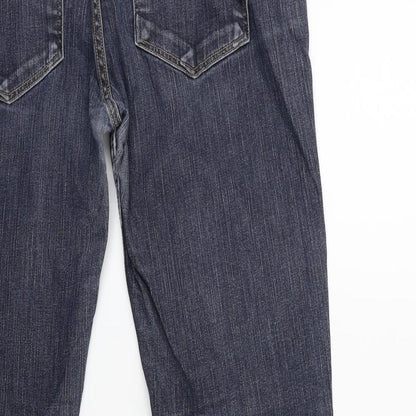 Womens UK Size 33 in Preworn Regular Fit Straight Blue Jeans