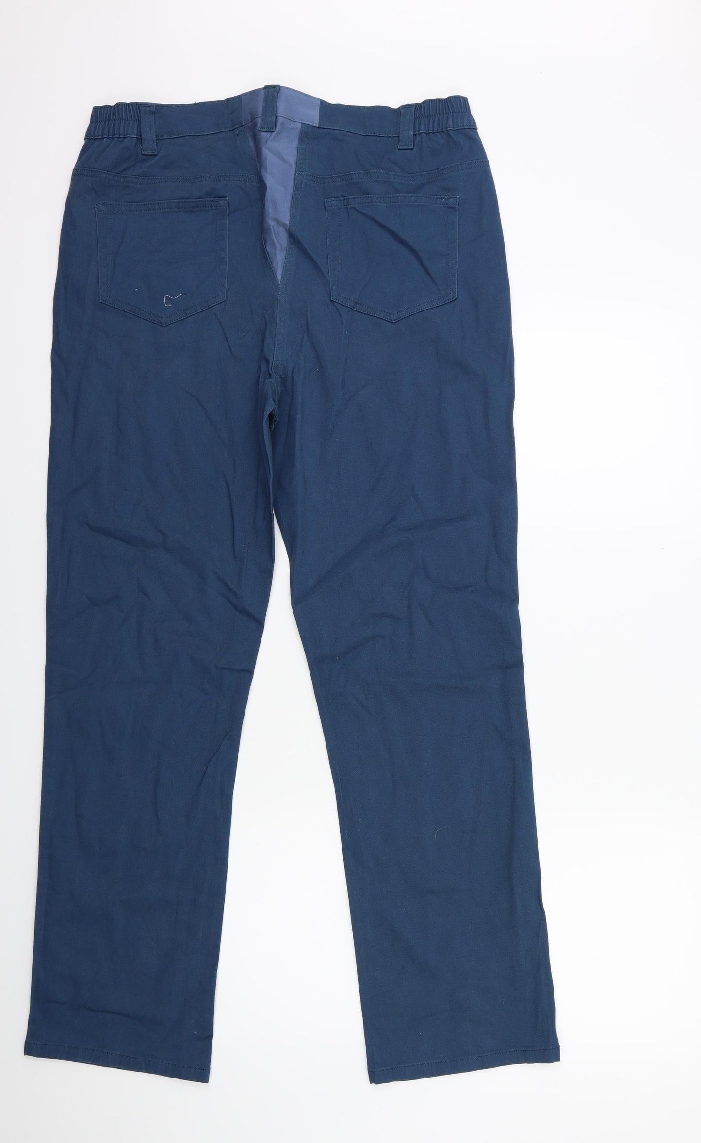 Womens UK Size 34 in Preworn Regular Fit Cargo Blue Trousers