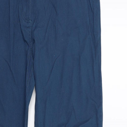 Womens UK Size 34 in Preworn Regular Fit Cargo Blue Trousers