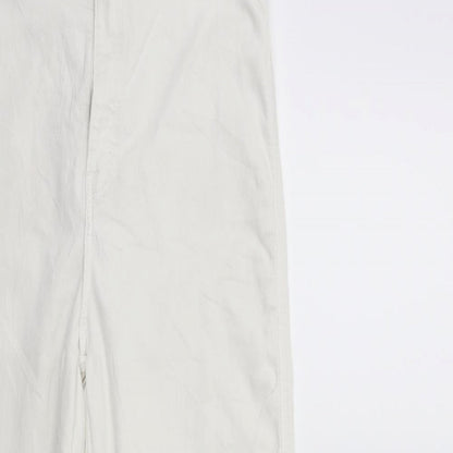 Preworn Womens White  Denim Skinny Jeans Size 30 in L27 in