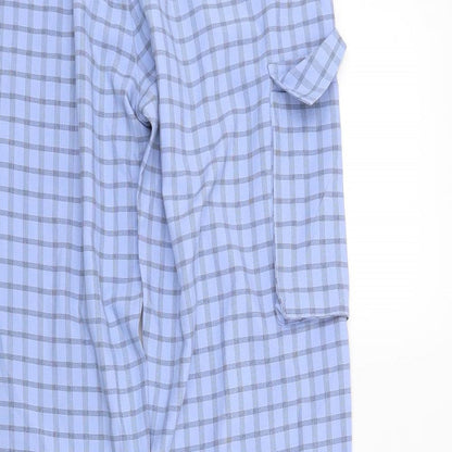 Missguided Womens Blue Check  Trousers  Size 8 L30 in