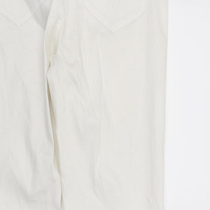Womens UK Size 14 Divided Regular Fit Skinny White Jeans