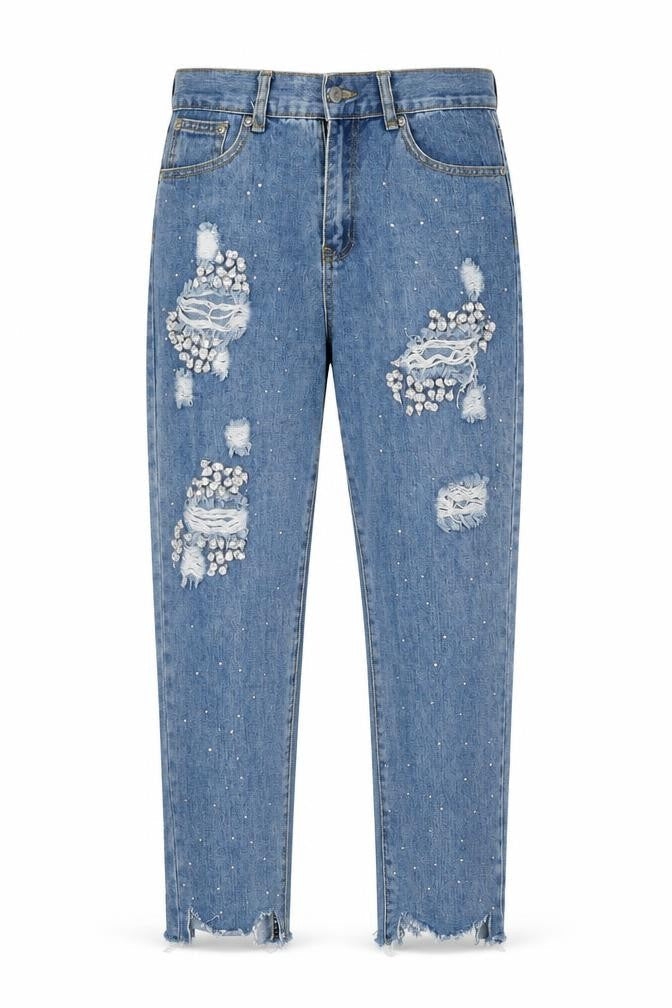 Womens UK Size 10 Boohoo Regular Fit Skinny Blue Jeans
