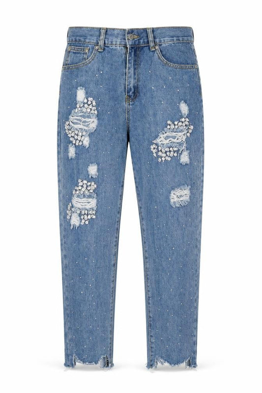 Womens UK Size 10 Boohoo Regular Fit Skinny Blue Jeans