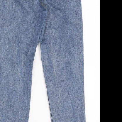 Boohoo Womens Blue  Denim Skinny Jeans Size 10 L23 in