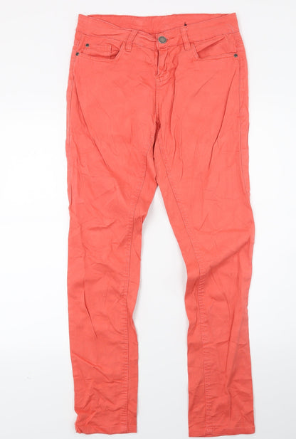Womens UK Size 10 Janina Regular Fit Skinny Red Jeans