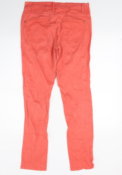 Womens UK Size 10 Janina Regular Fit Skinny Red Jeans