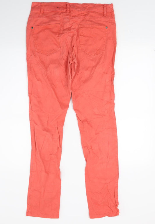 Womens UK Size 10 Janina Regular Fit Skinny Red Jeans