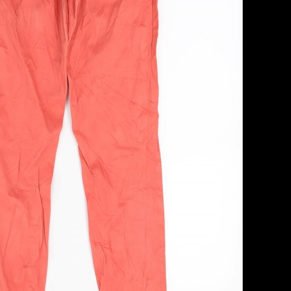 Womens UK Size 10 Janina Regular Fit Skinny Red Jeans