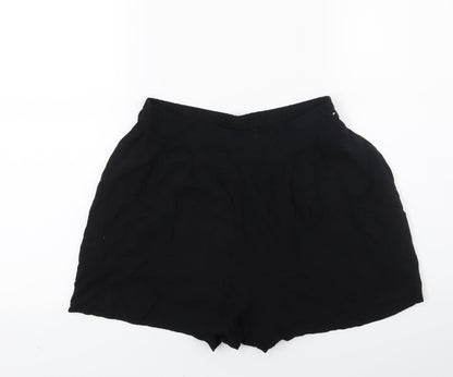 H&M Womens Black   Hot Pants Shorts Size 6
