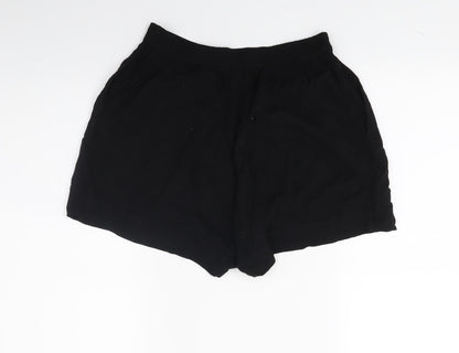 H&M Womens Black   Hot Pants Shorts Size 6