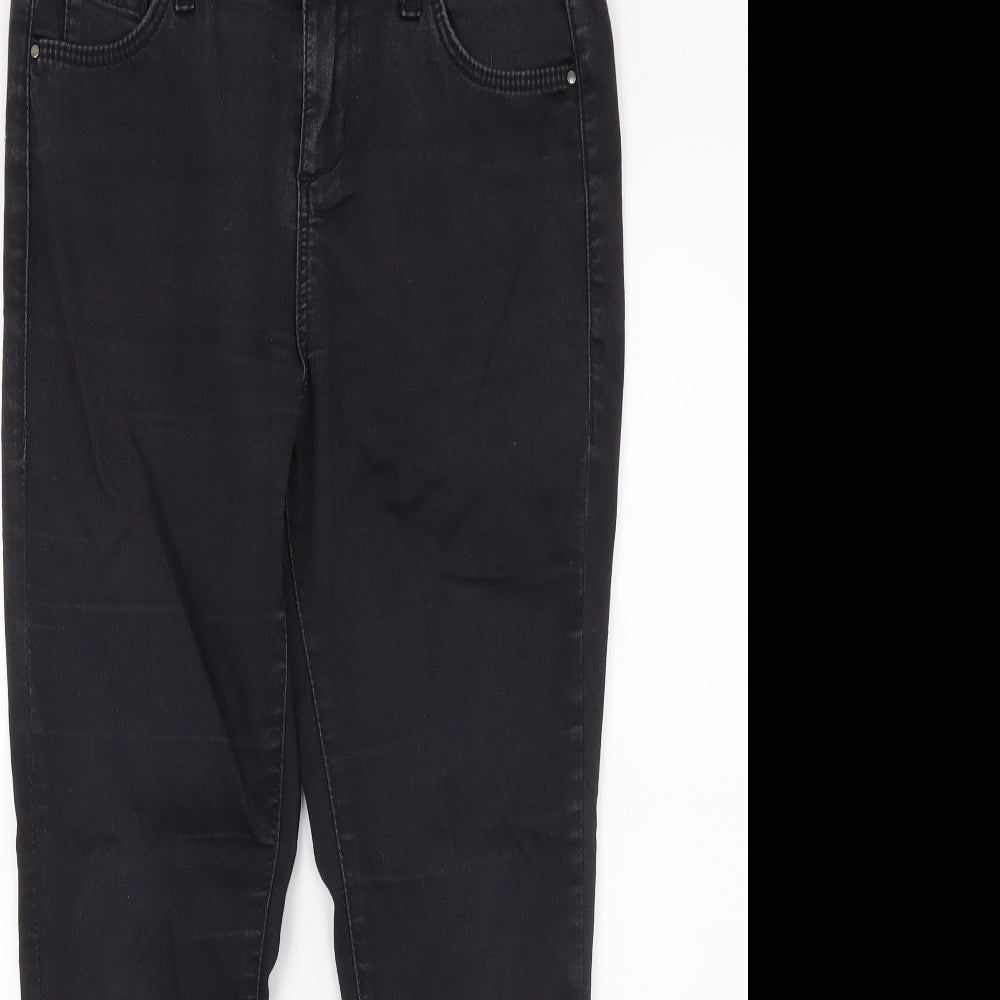 Topshop Womens Black  Denim Skinny Jeans Size 30 in L24 in