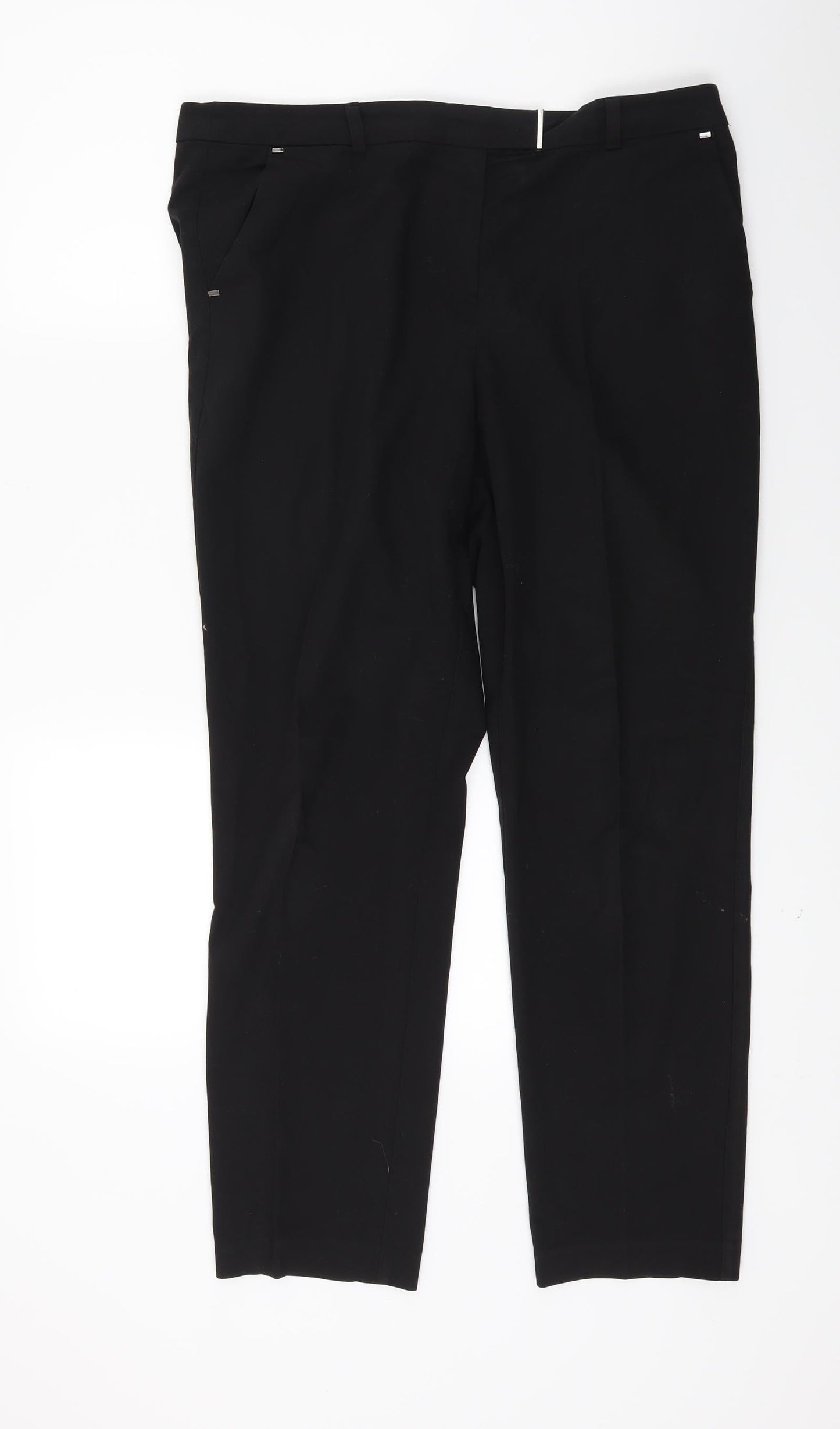 George Womens Black   Trousers  Size 12 L25.5 in