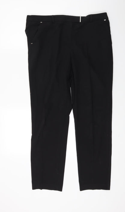 George Womens Black   Trousers  Size 12 L25.5 in