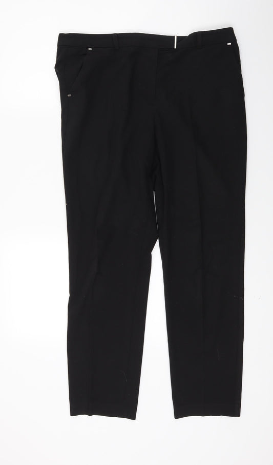 George Womens Black   Trousers  Size 12 L25.5 in