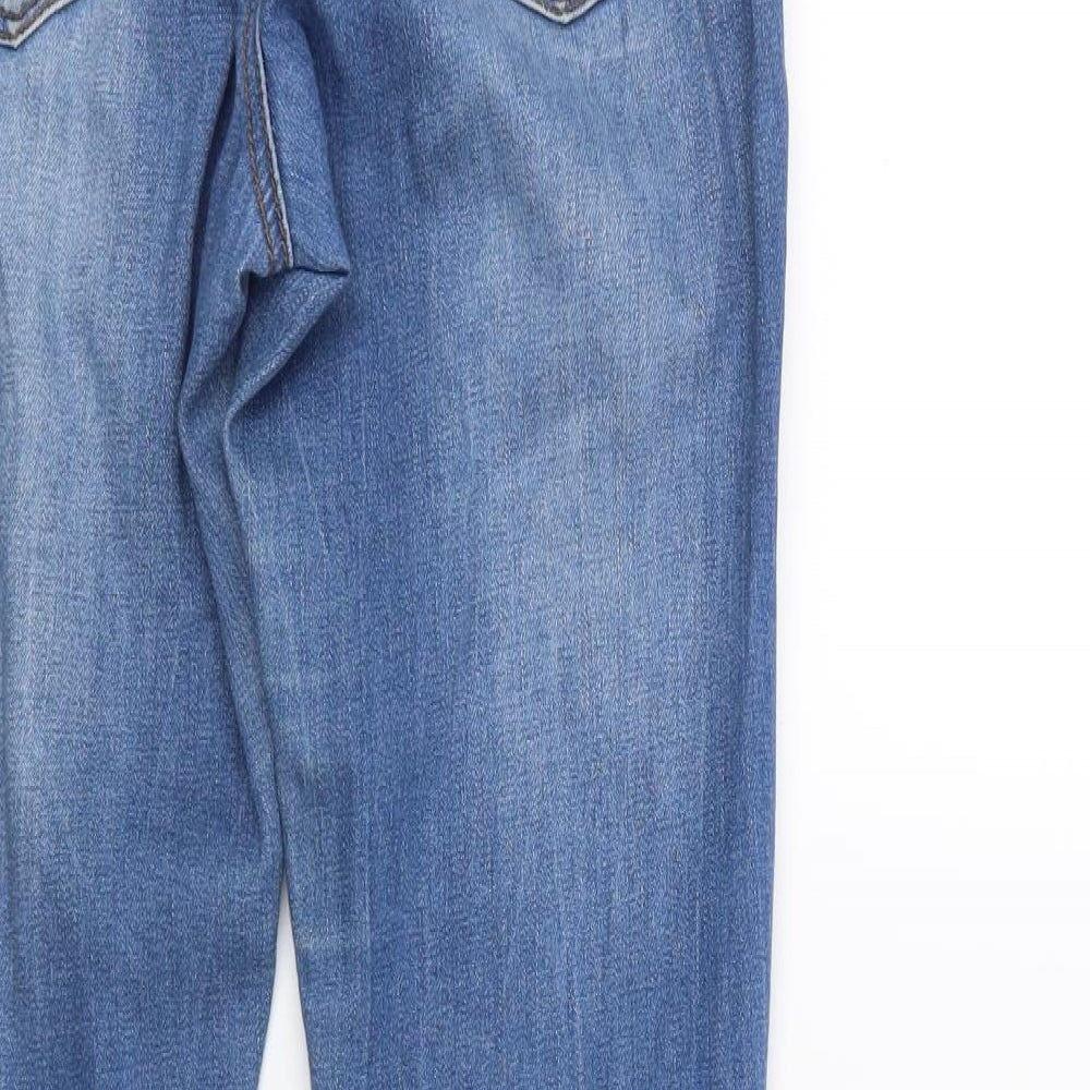 Brave Soul Womens Blue  Denim Skinny Jeans Size 8 L27 in