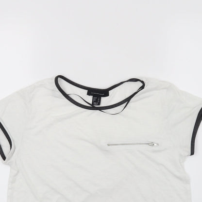 Atmosphere Womens White   Basic T-Shirt Size 8