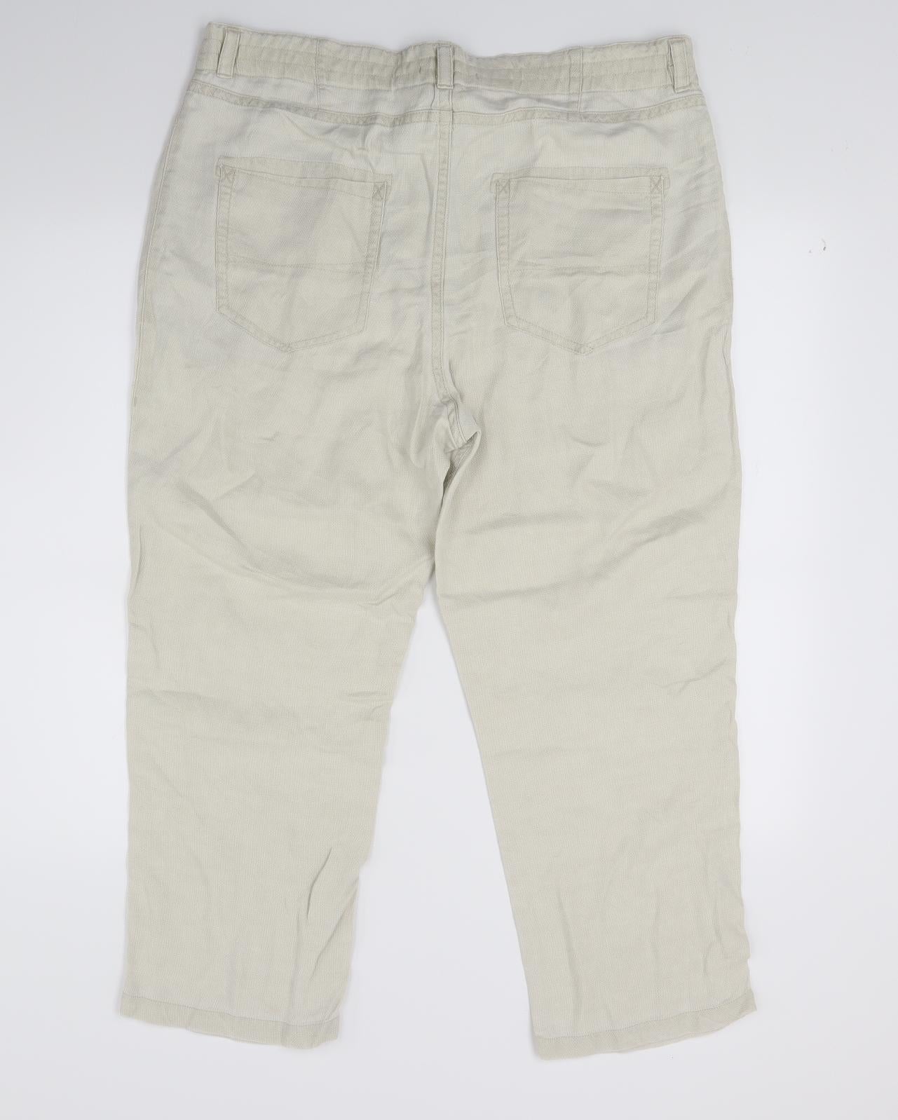 Drykorn Womens White  Denim Cropped Jeans Size 32 L21 in