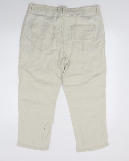 Drykorn Womens White  Denim Cropped Jeans Size 32 L21 in