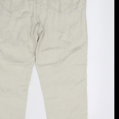 Drykorn Womens White  Denim Cropped Jeans Size 32 L21 in