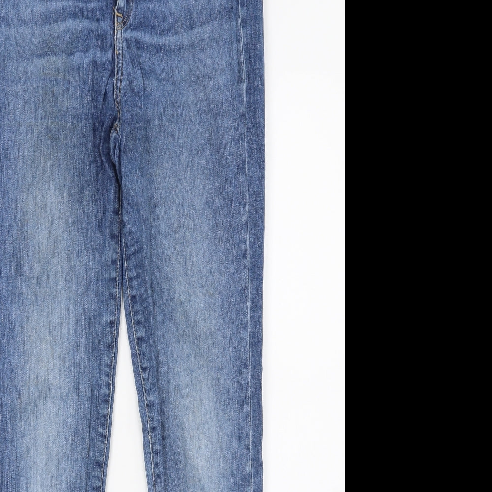 Topshop Womens Blue  Denim Skinny Jeans Size 28 L26 in
