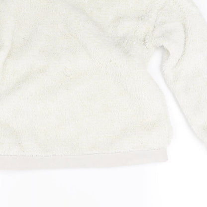 George Girls White  Fleece Top Pyjama Top Size 8-9 Years  - Snooze