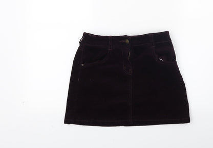 George Girls Red  Corduroy Mini Skirt Size 10 Years