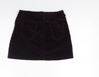 George Girls Red  Corduroy Mini Skirt Size 10 Years