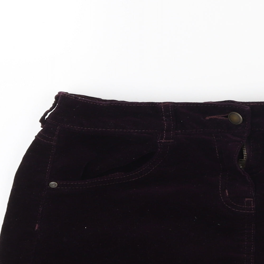 George Girls Red  Corduroy Mini Skirt Size 10 Years