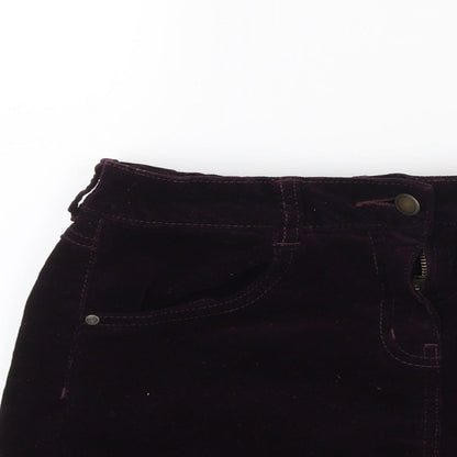 George Girls Red  Corduroy Mini Skirt Size 10 Years