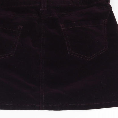 George Girls Red  Corduroy Mini Skirt Size 10 Years