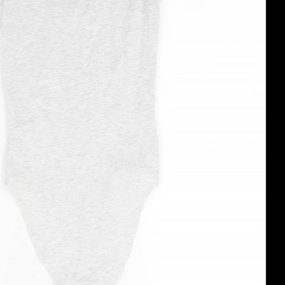 New Look Womens Grey  Jersey Leotard One-Piece Size 8