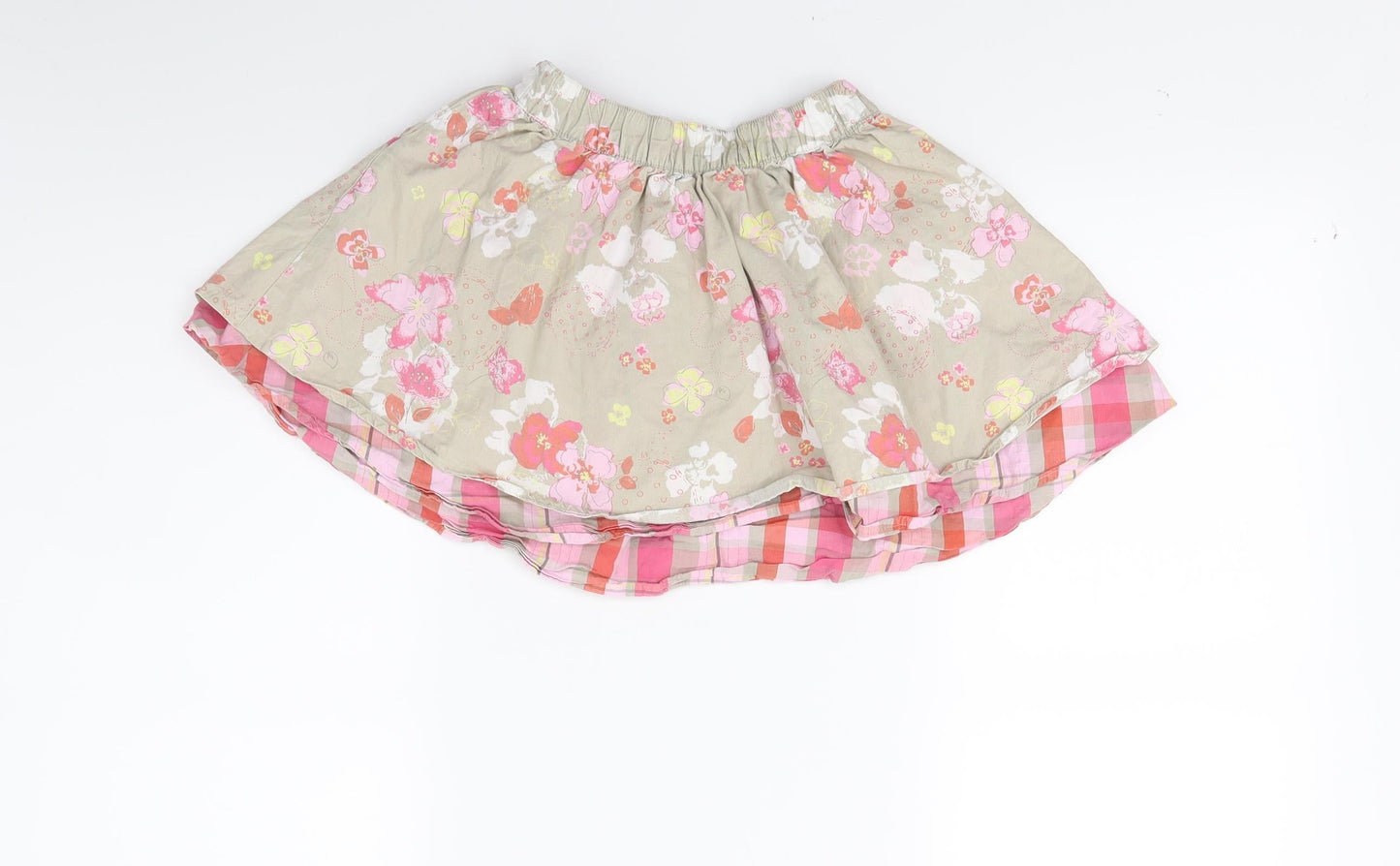 Autograph Girls Green Floral  Flare Skirt Size 3-4 Years