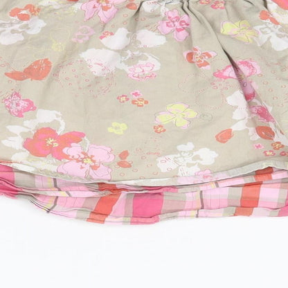 Autograph Girls Green Floral  Flare Skirt Size 3-4 Years