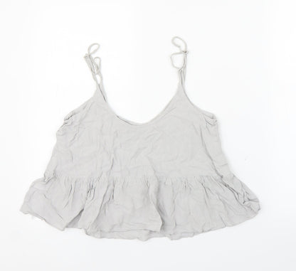 Womens UK Size 8 Topshop Grey Camisole Blouse