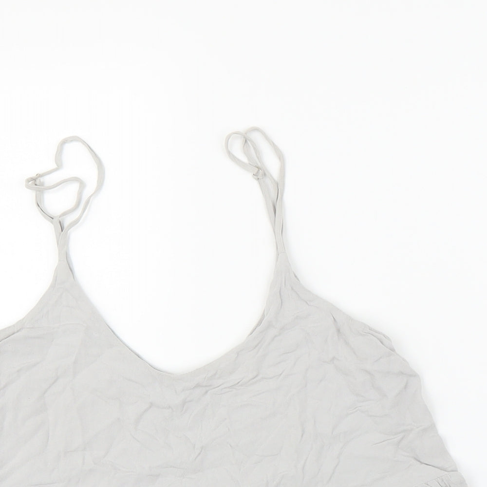 Womens UK Size 8 Topshop Grey Camisole Blouse