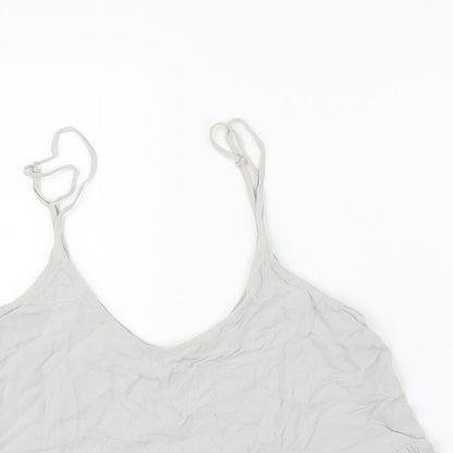 Womens UK Size 8 Topshop Grey Camisole Blouse