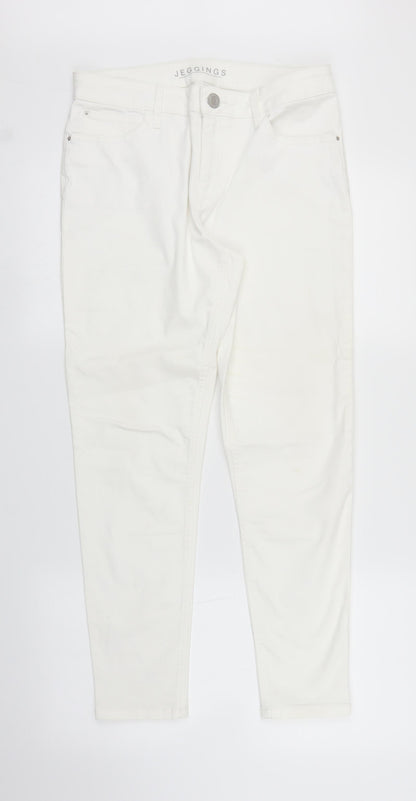 Preworn Womens White  Denim Jegging Jeans Size S L27 in