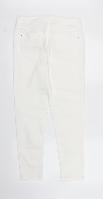 Preworn Womens White  Denim Jegging Jeans Size S L27 in