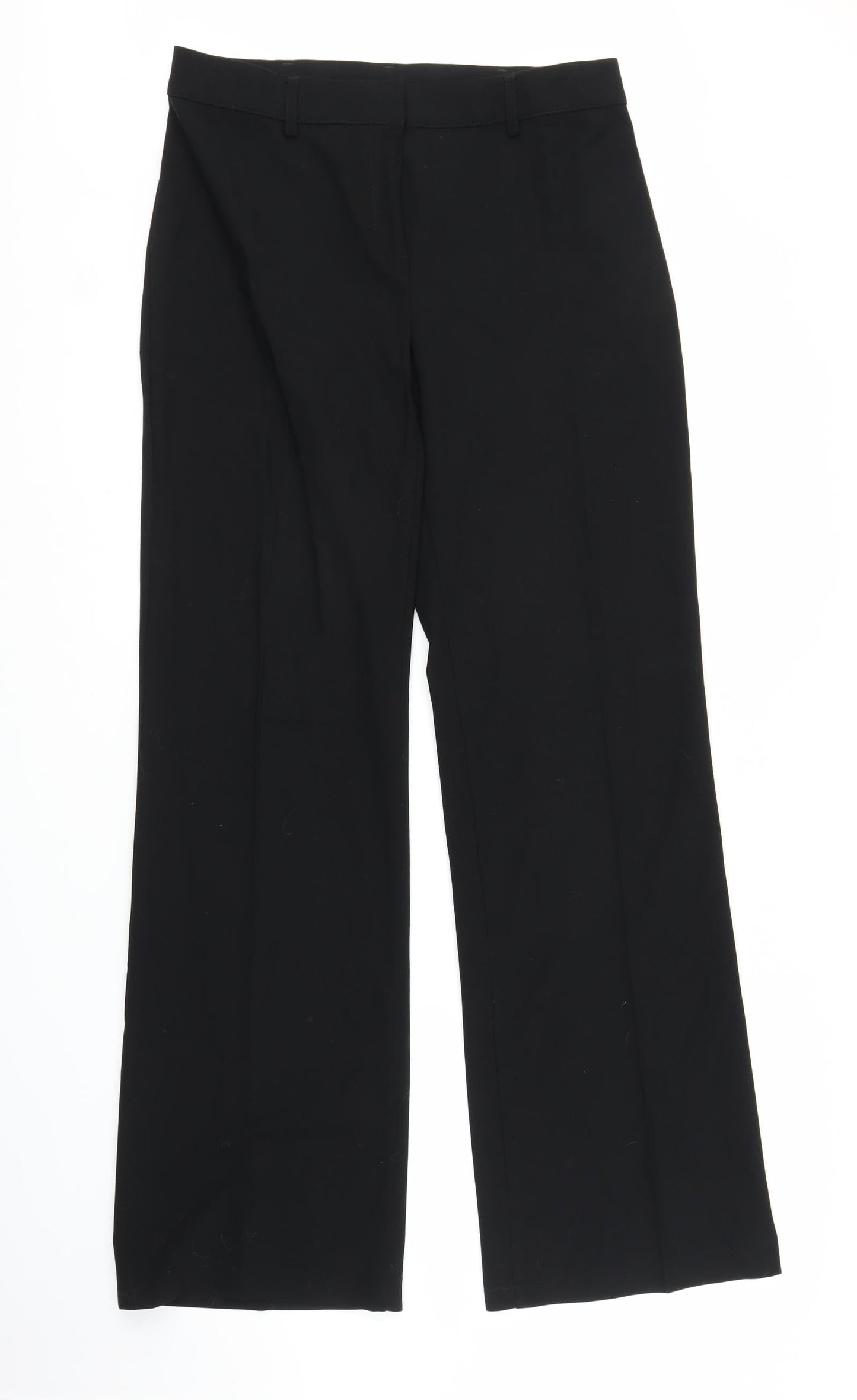 Womens UK Size S Preworn Regular Fit  Black Trousers